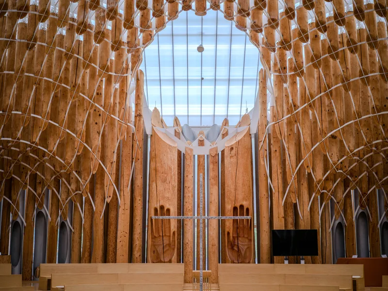 Light of Life Chapel, Where Timber Columns Become a Forest