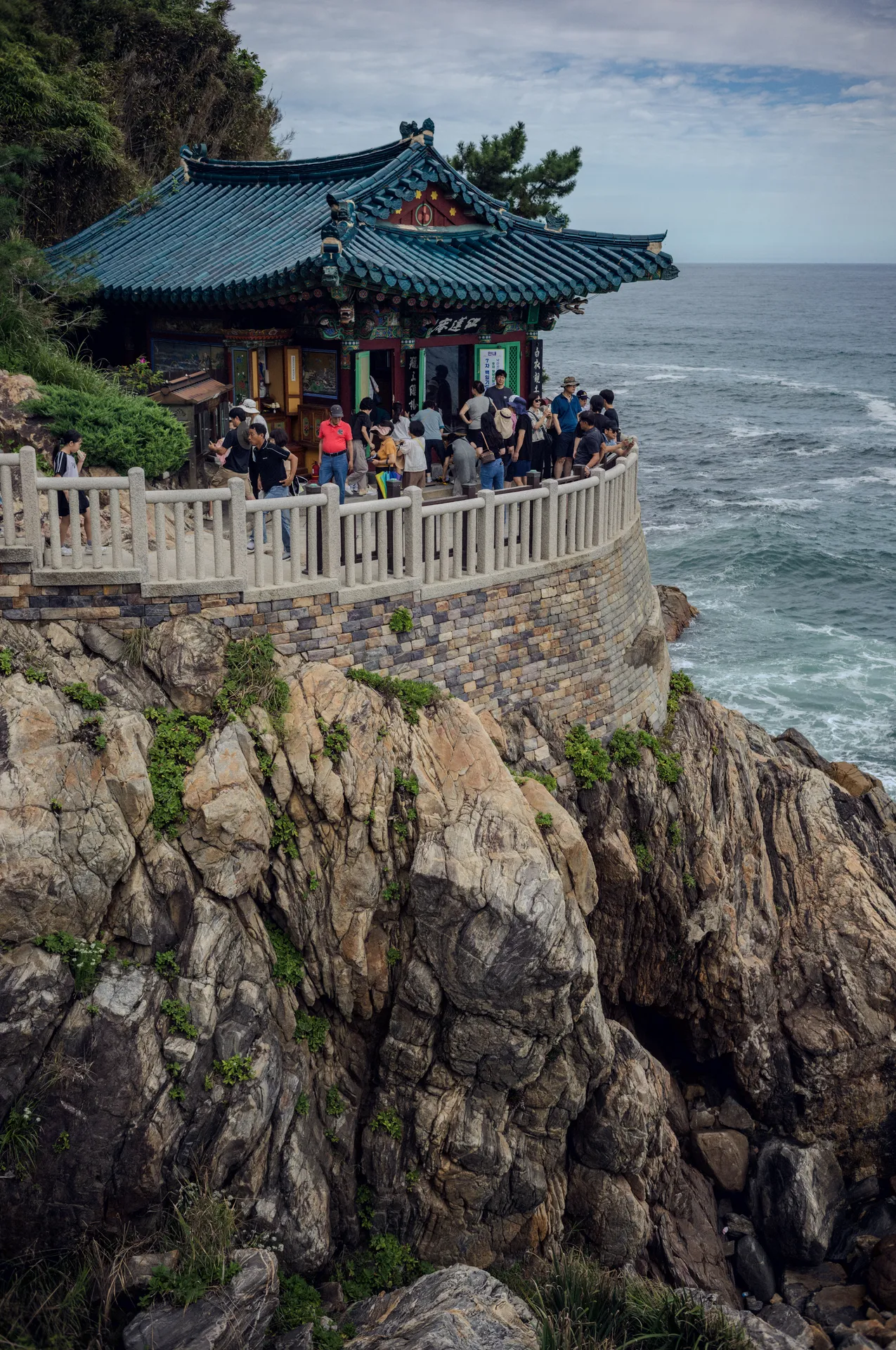 Naksansa, a Clifftop Temple Above the Storm-Grey East Sea