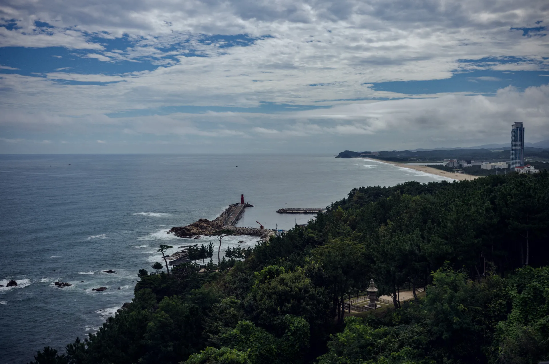 Naksansa, a Clifftop Temple Above the Storm-Grey East Sea