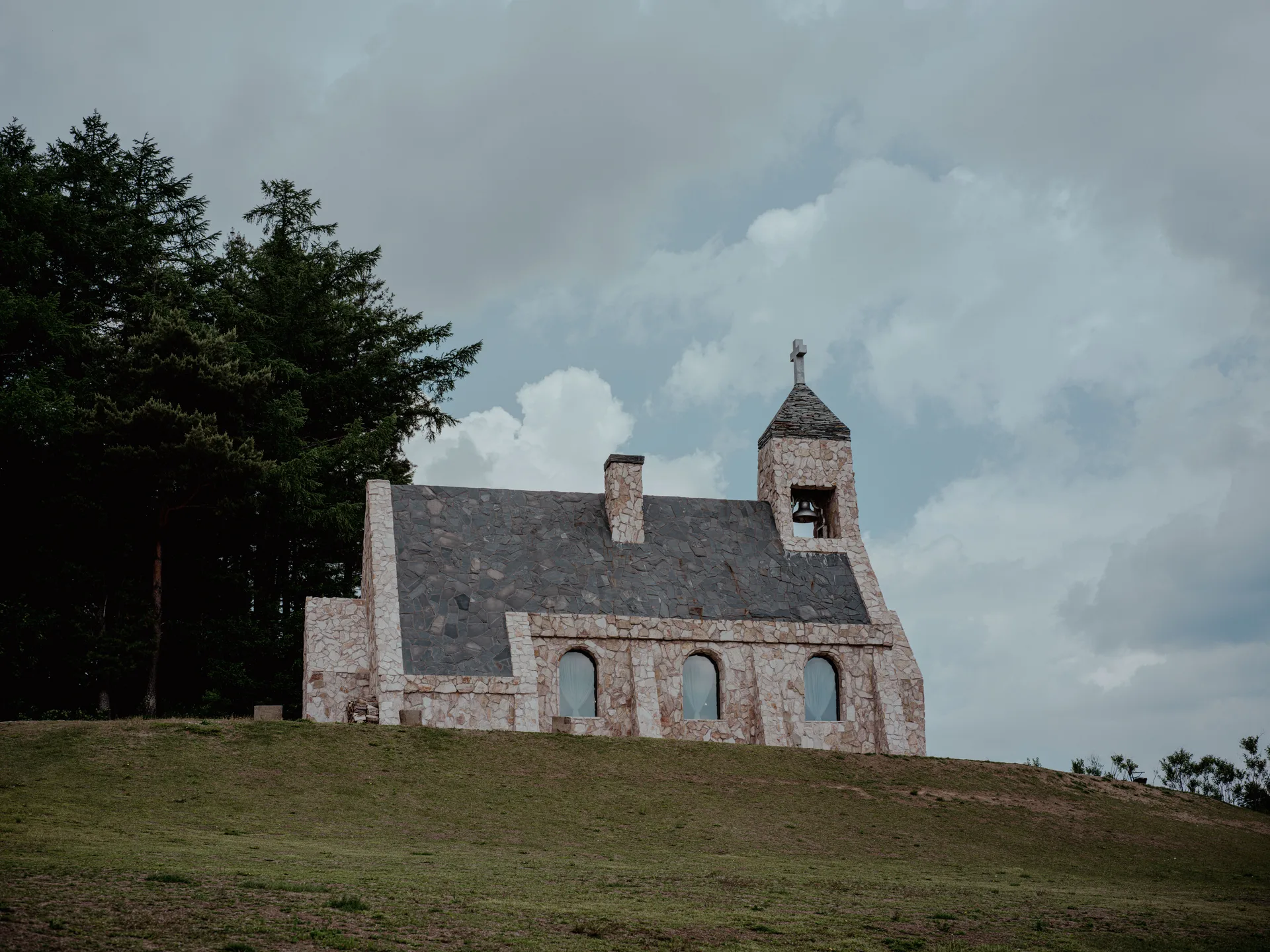 Silverbell Church, a Stone Chapel in the Daegwallyeong Highlands